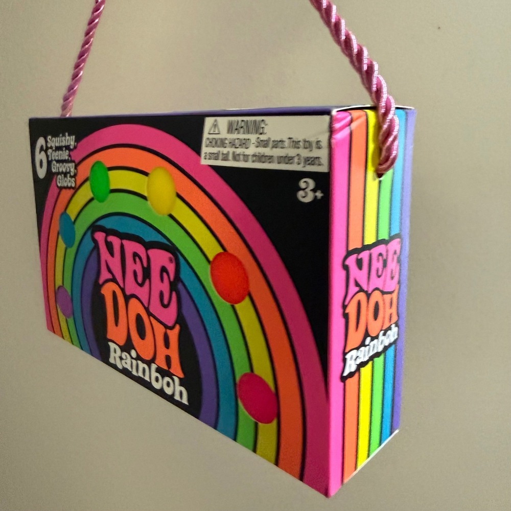 NeeDoh Rainboh Squishy Fidget Nee Doh Rainbow Teenie Groovy Globs 6 Pack NEW - Picture 3 of 6